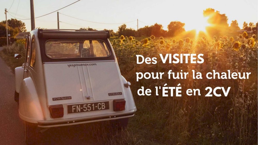 Visits to escape the summer heat in a 2CV