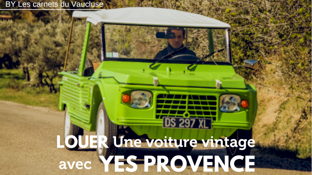 Les Carnets du Vaucluse talks about classic car rentals in the Vaucluse